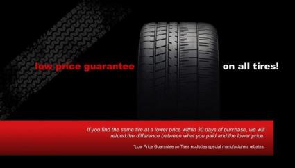 Low Price Guarantee on Tires at SJ Denham