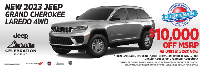 2023 Jeep Grand Cherokee Laredo 4wd - $10,000 Off MSRP