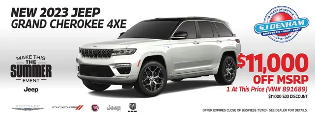 New 2023 Jeep Grand Cherokee 4xe - $11,000 Off MSRP